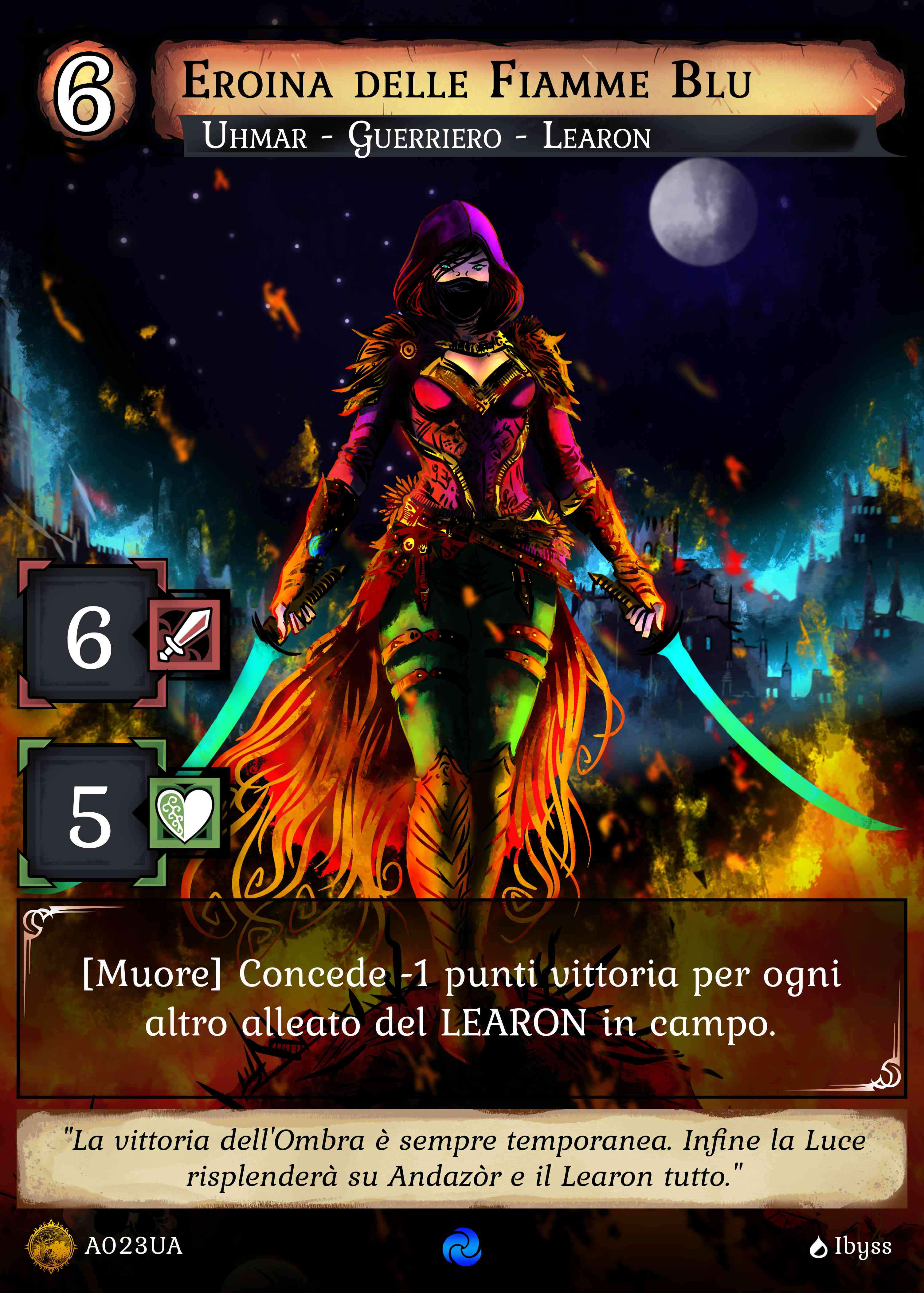 Eroina delle Fiamme Blu